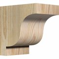 Ekena Millwork Newport Rough Sawn Corbel, Douglas Fir, 4"W x 6"D x 6"H COR04X06X06NEW00RDF